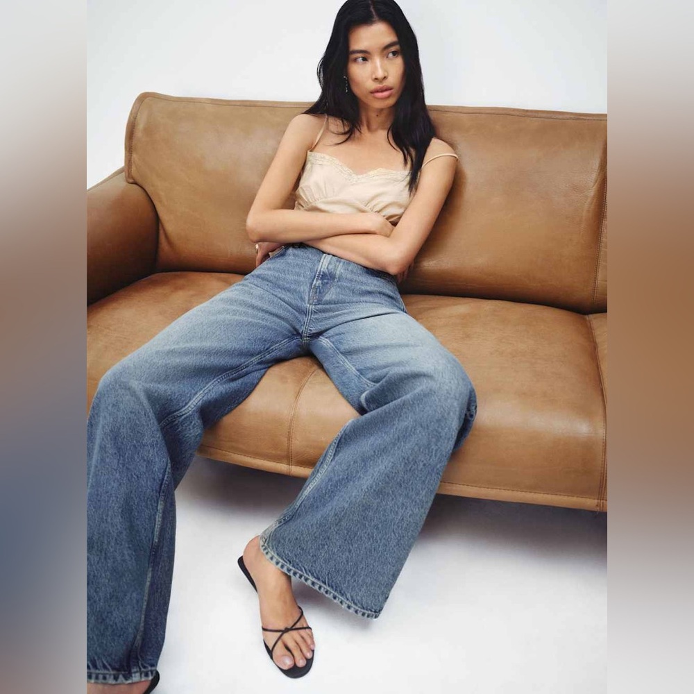 Reformation Cary High Rise Slouchy Wide Leg Jeans in Colorado (US 6/28) - Picture 5 of 10